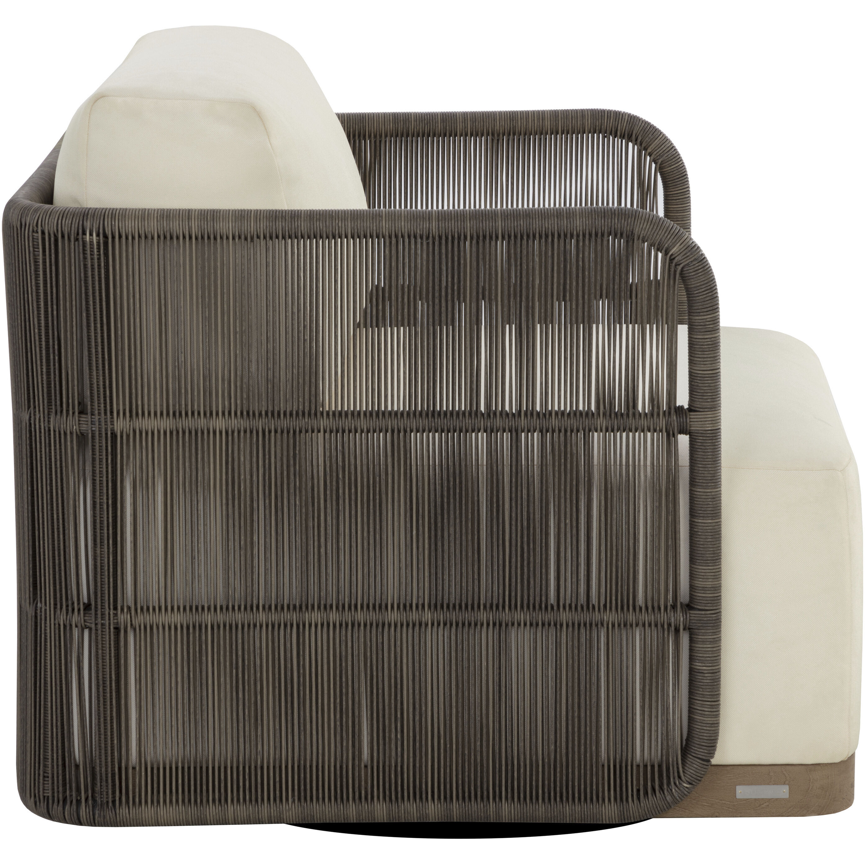 Ravenna Stinson Cream Outdoor Swivel Armchair, Swivel